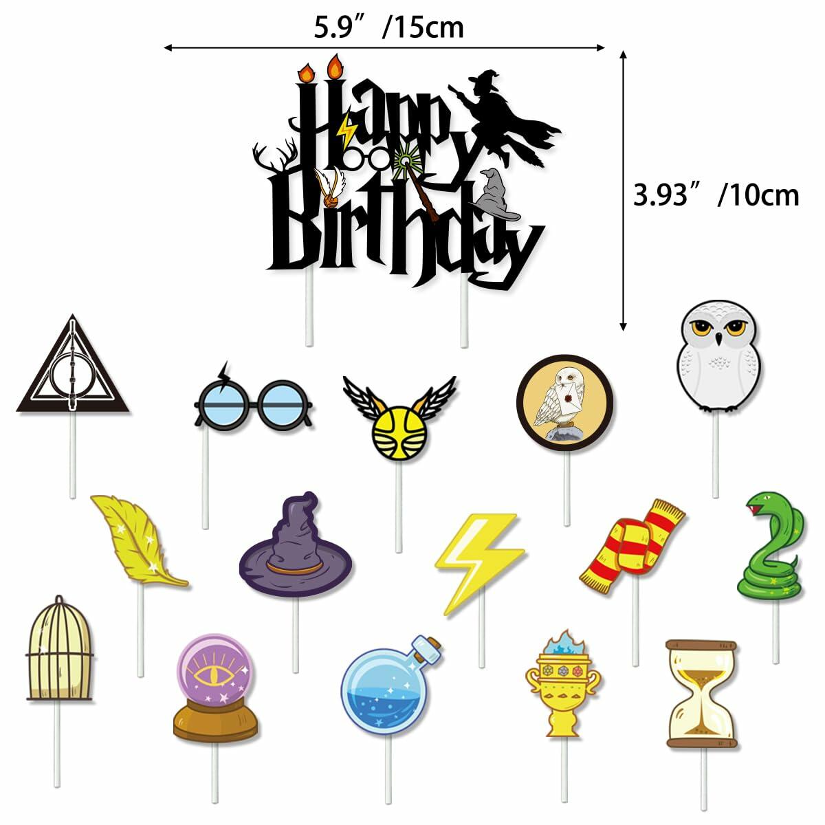 EIFFTER Wizard Birthday Party Decor Supplies Backdrop Balloon Garland White