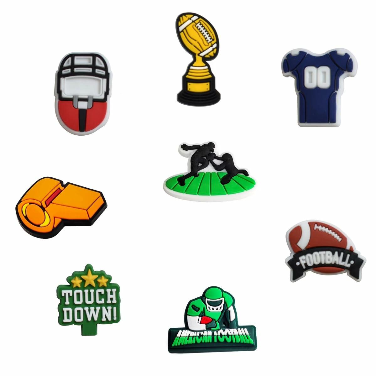 Generic Football Shoes Charms 12PCS Sport Wristbands Decoration Orange