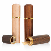 AHQiZFX 3pack Handmade Wood Toothpick Holder Portable Waterproof Mini Box