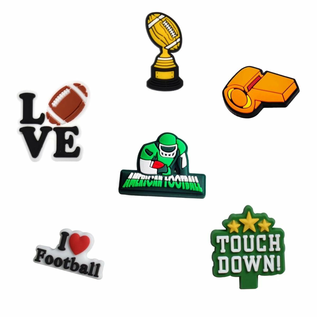 Generic Football Shoes Charms 12PCS Sport Wristbands Decoration Orange