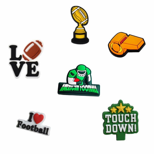 Generic Football Shoes Charms 12PCS Sport Wristbands Decoration Orange