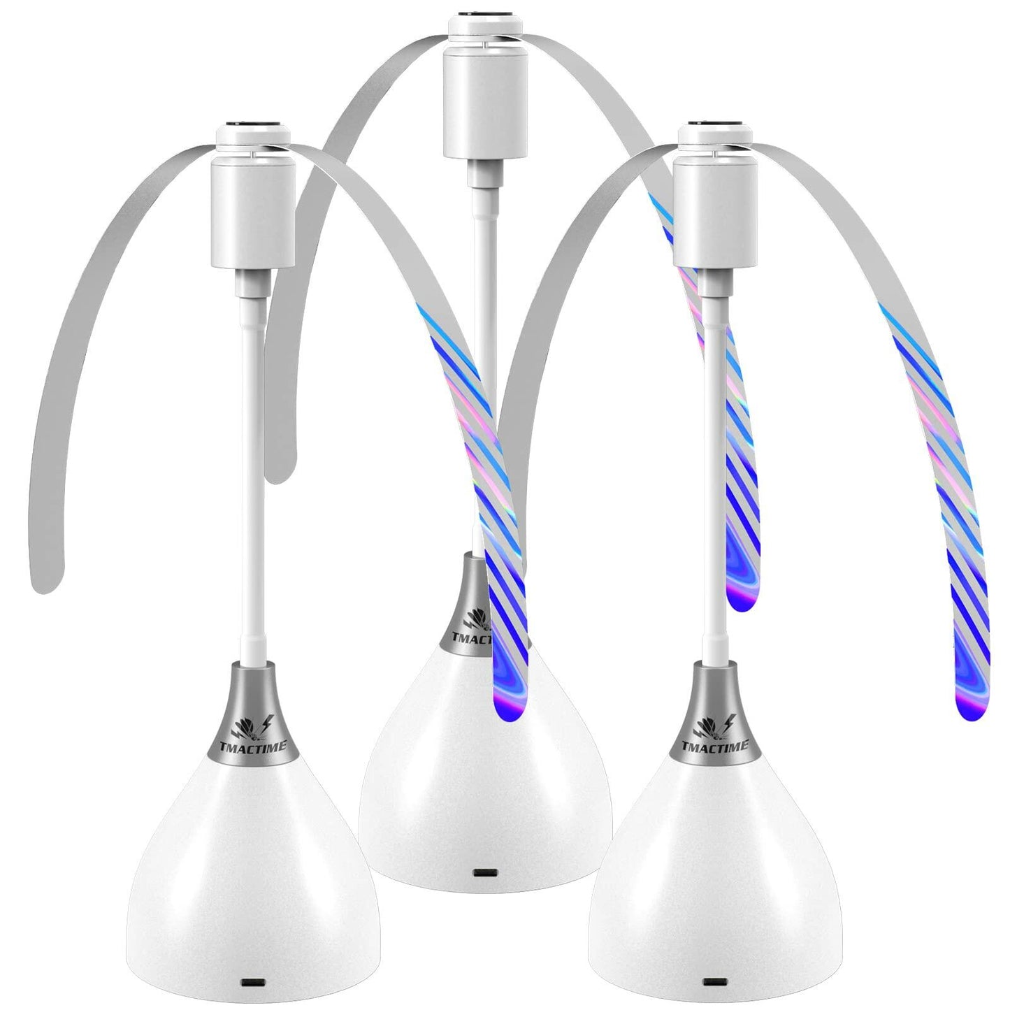 [Like New] TMACTIME Fly Repellent Fan 3 Pack USB Battery Powered Soft Blades White