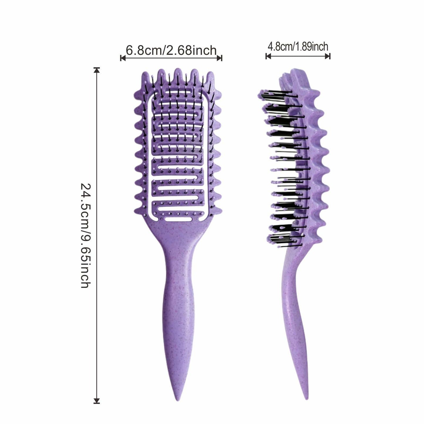 Azxewa Curl Defining Vented Hair Brush Purple Plastic