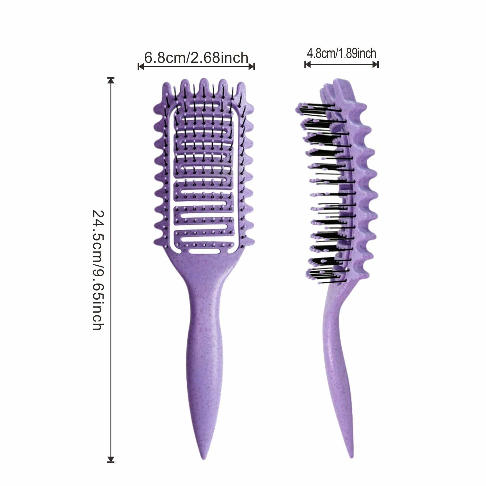 Azxewa Curl Defining Vented Hair Brush Purple Plastic