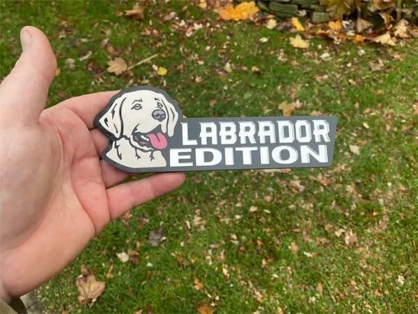 Mandydy 3D Dog Badge Decal Emblem Sticker Labrador Car Truck RV