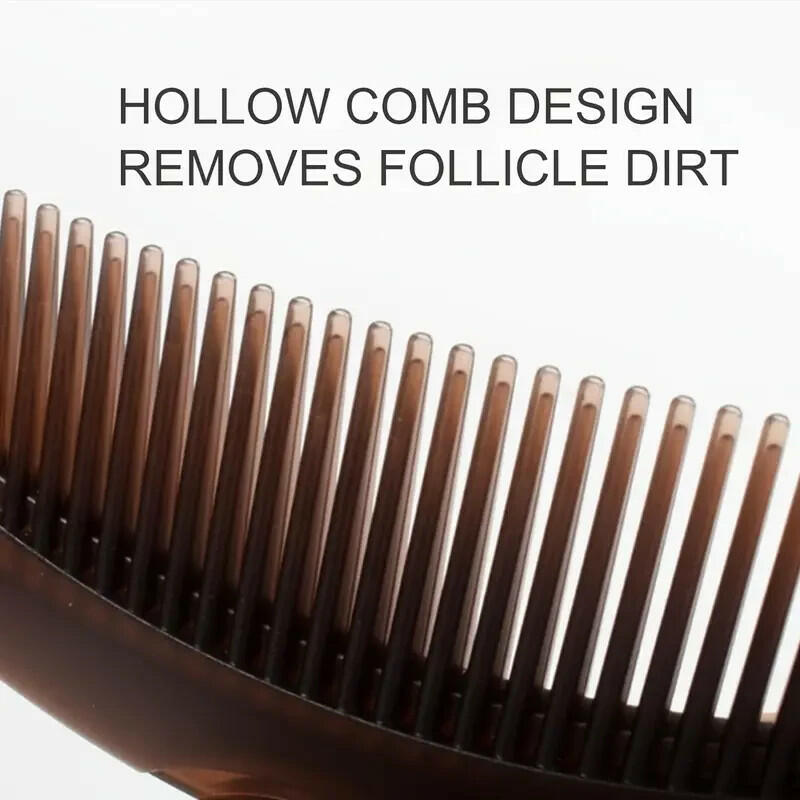 Unbranded Dandruff Removal Hair Dressing Comb Brown 8.27in Antistatic 1 pc