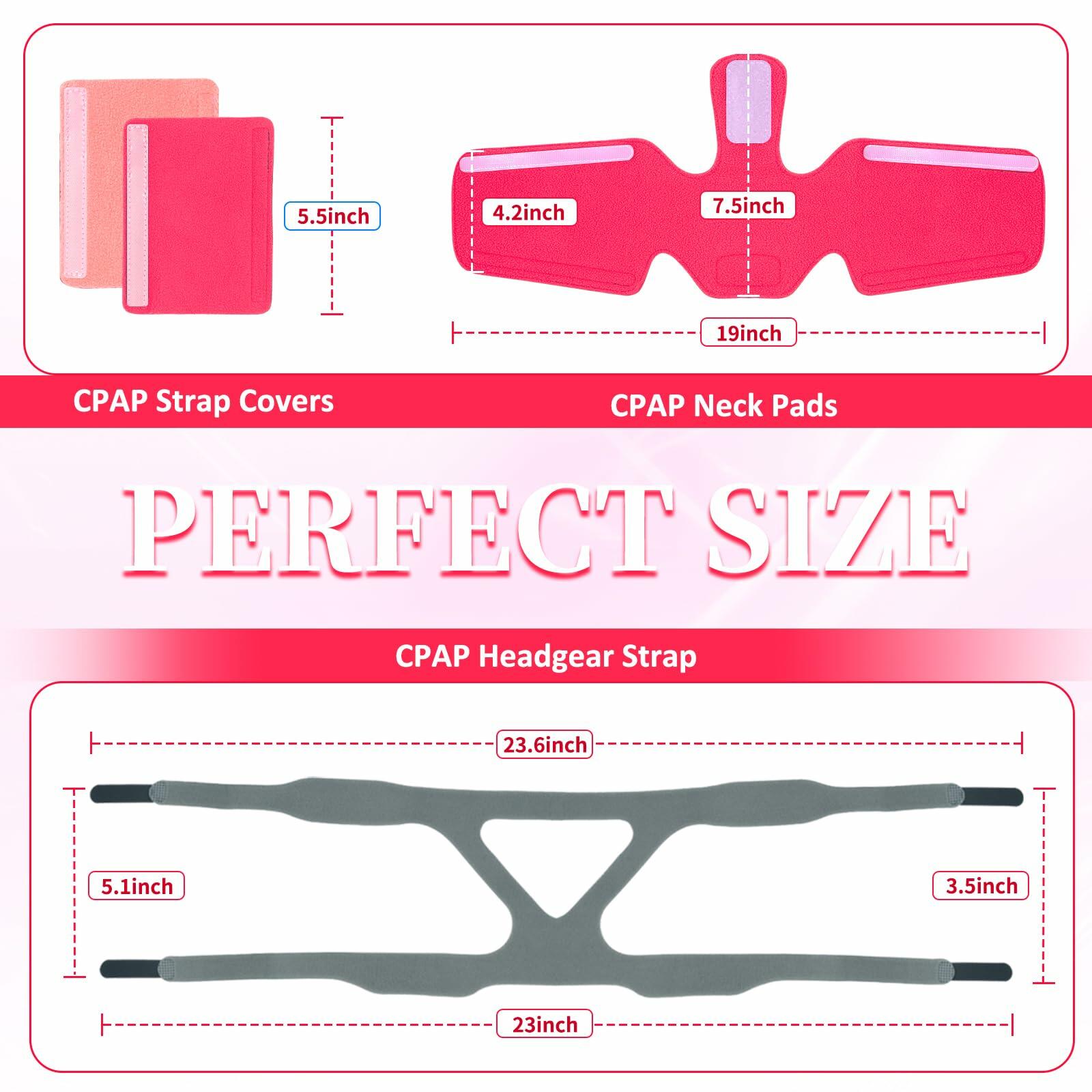 NATAKU 3-in-1 C PAPA Mask Kit with Headgear Straps, 4 Covers, Neck Pads, Box