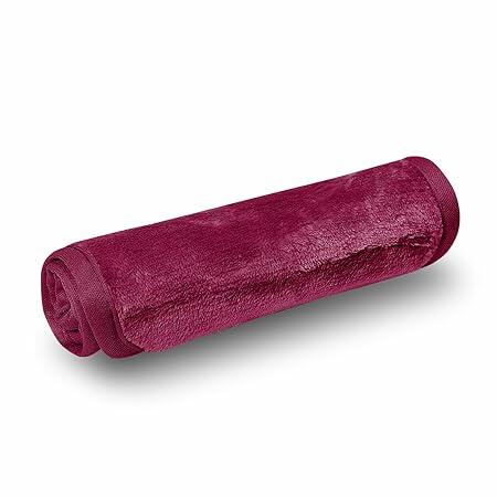 PleasingCare Makeup Remover Cloth Cleansing Towel Burgundy 3 Pack Face