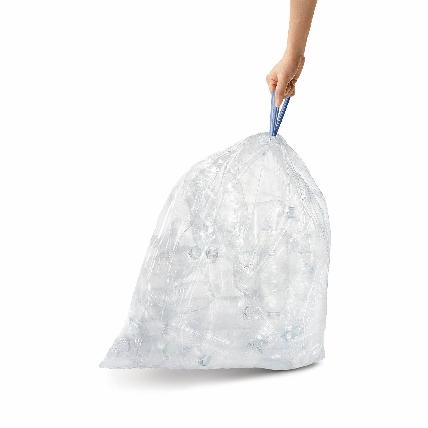 Simplehuman Code J Trash Bags 20ct 30-45L Custom Fit Drawstring White
