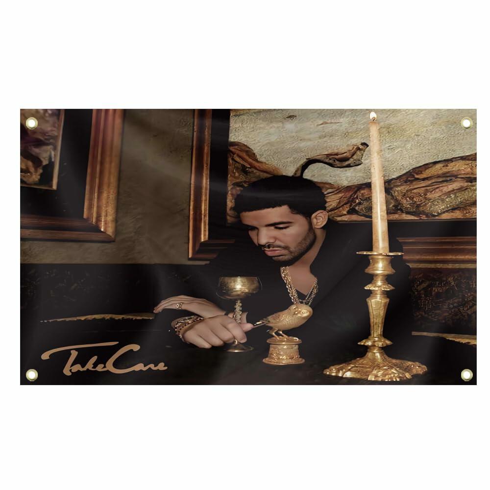 BETAM Drake Flags 3x5FT Music Album Wall Tapestry Black