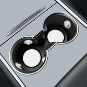 SUMK Cup Holder Insert for Tesla Model Y 2024 2025 Model 3 2023-2021 White