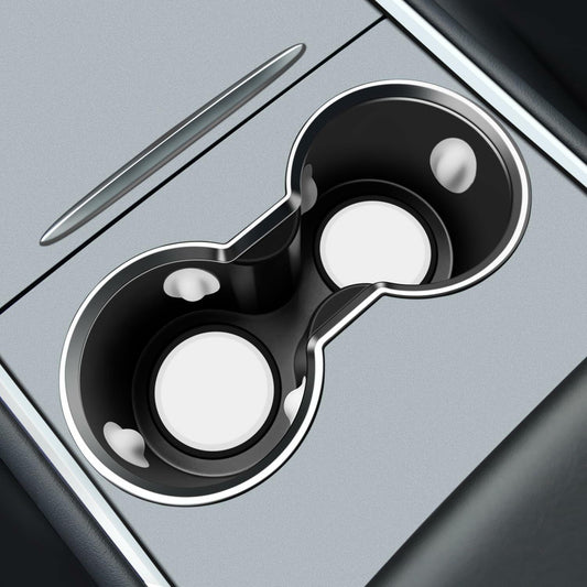 SUMK Cup Holder Insert for Tesla Model Y 2024 2025 Model 3 2023-2021 White