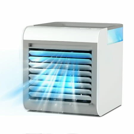 BLACK+DECKER Desktop Fan Portable Evaporative Cooler 3-Speed 450ml White/Gray