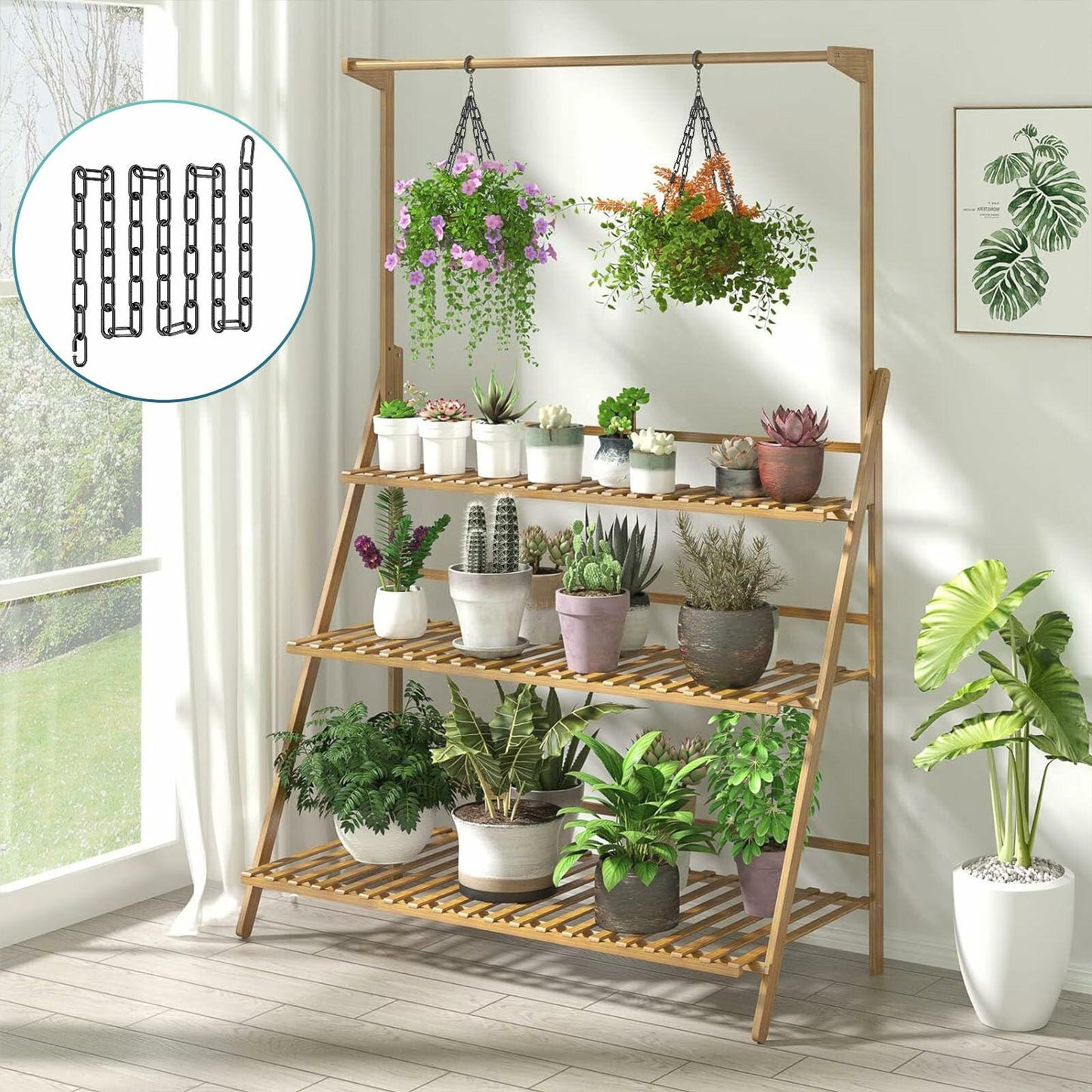 Garini 6ft Industrial Black Metal Light Fixture Chain Pendant Chandelier