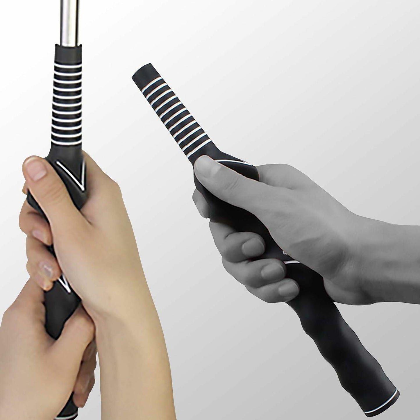 AXBALL Right Hand Golf Grip Trainer Molded Anti-Slip Wrist Trainer Black