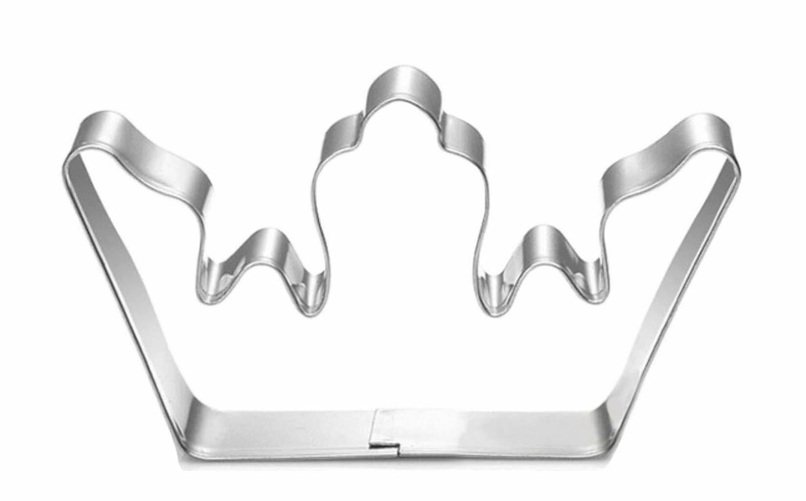 WJSYSHOP King Queen Crown Shaped Stainless Steel Cookie Cutter Crown-3