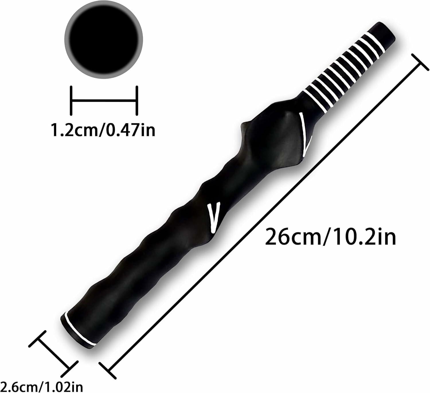 AXBALL Right Hand Golf Grip Trainer Molded Anti-Slip Wrist Trainer Black