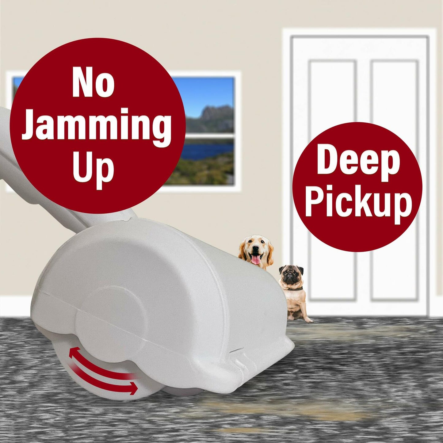 Pawline Pet Hair Remover Lint Roller Reusable for Couch Clothing Carpet