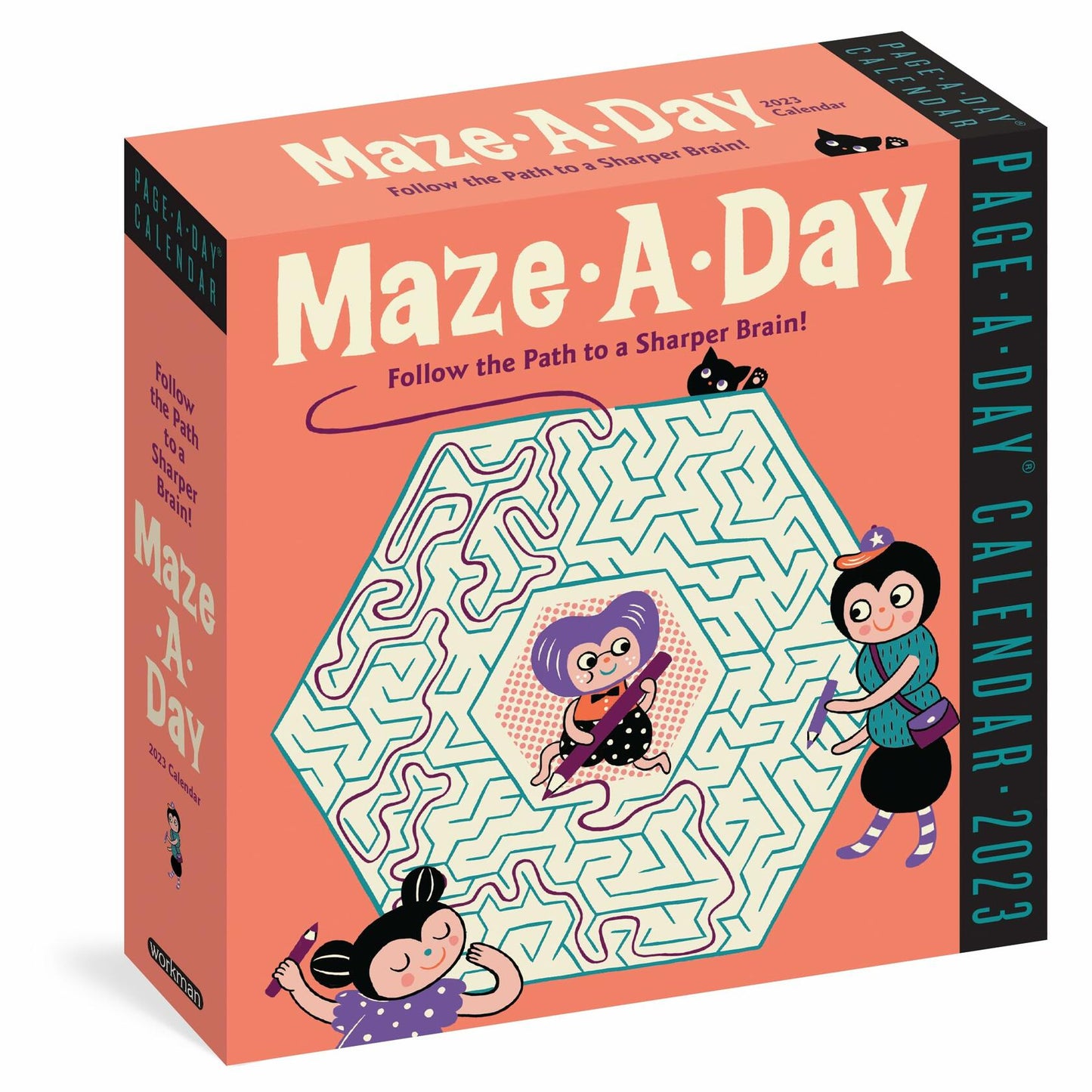 Workman Maze-A-Day 2023 Page-A-Day Calendar Puzzles Brain Sharpening