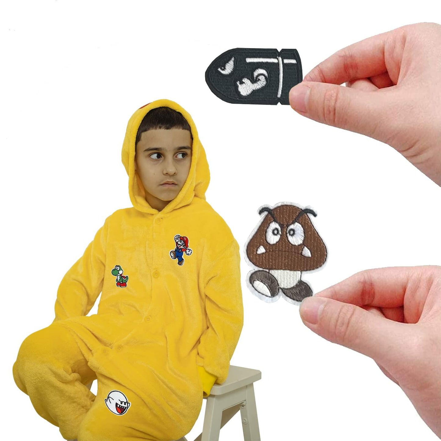 ELEFOCUS 16 Pcs Embroidered Anime Patches for Sewing/Ironing Multi Color