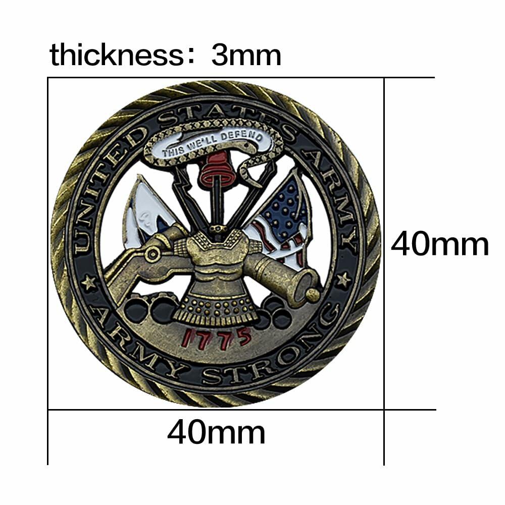 Army Air Force 1775 Bronze Challenge Coin Military Honor Collectible