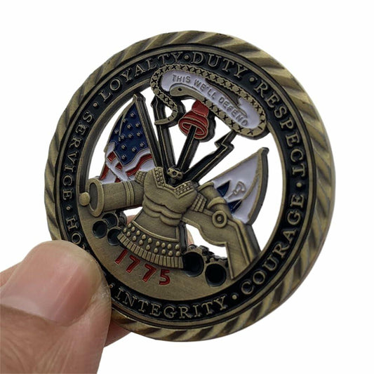 Army Air Force 1775 Bronze Challenge Coin Military Honor Collectible