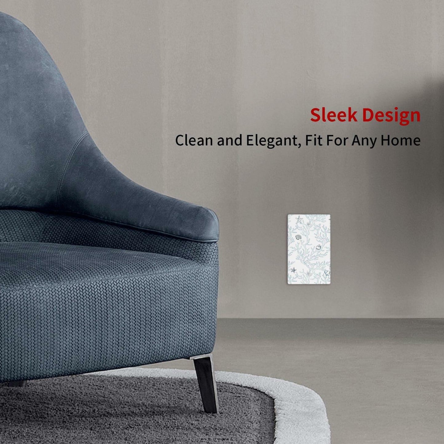 romyessen Ocean Coral Light Switch Cover Decorative Wall Plate Standard Size