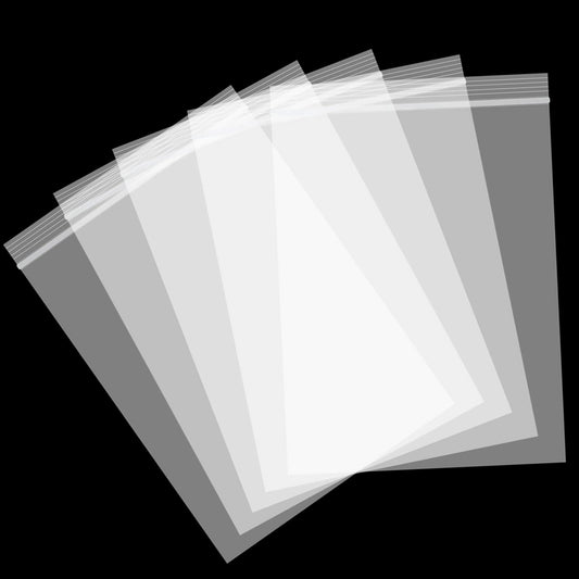 Aubeco 400pcs Clear 3x4in 2mil Plastic Jewelry Zip Bags Resealable