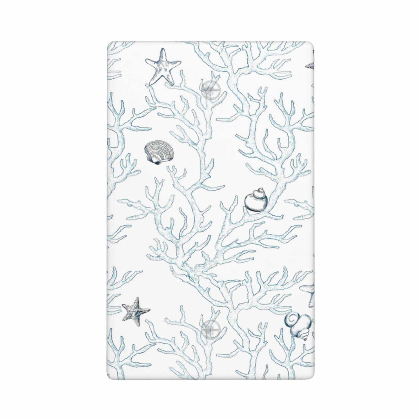 romyessen Ocean Coral Light Switch Cover Decorative Wall Plate Standard Size