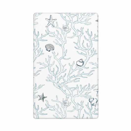 romyessen Ocean Coral Light Switch Cover Decorative Wall Plate Standard Size