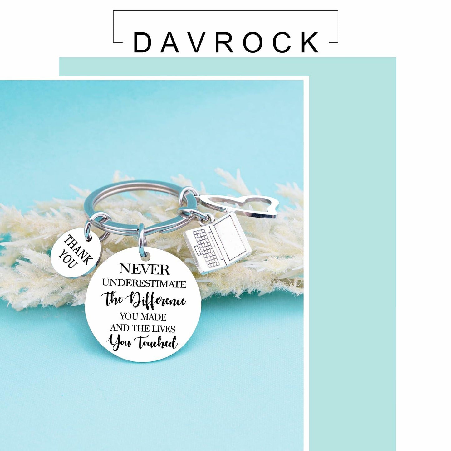 Davrock Electrical Engineering Software Engineer Keychain Silver Small