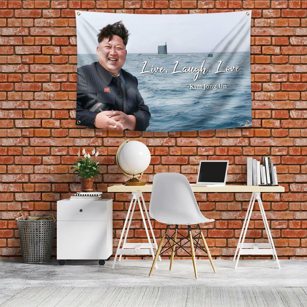 ENMOON Flag Tapestry 3x5ft Polyester Banner Multicolor Brass Grommets