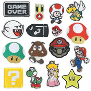 ELEFOCUS 16 Pcs Embroidered Anime Patches for Sewing/Ironing Multi Color