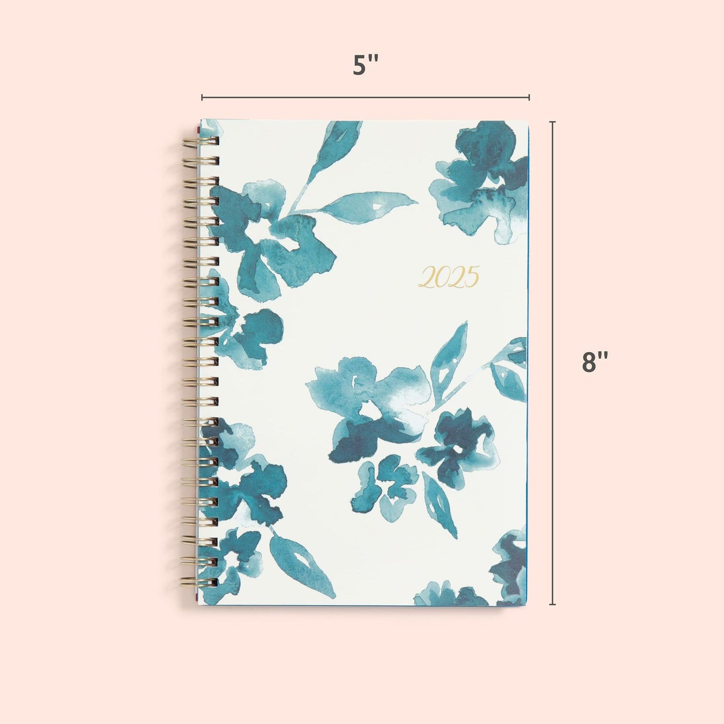 Blue Sky 2025 Weekly Monthly Planner 5x8 Wirebound Frosted Bakah Blue