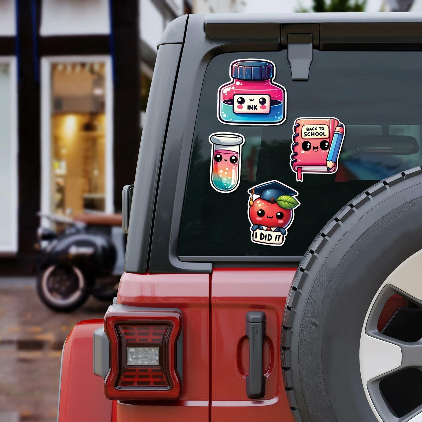 WESILY 50 PCS Summer Teacher Reward Waterproof Vinyl Stickers Cute Beach