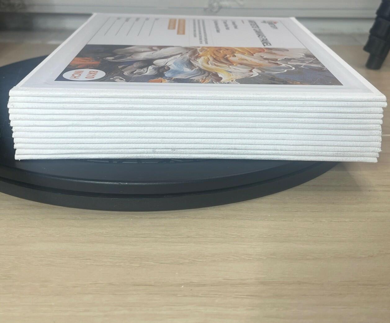 Simetufy Artists' Canvas Panel Oil Acrylic Painting 8x10in 12-Pack Primed Cotton