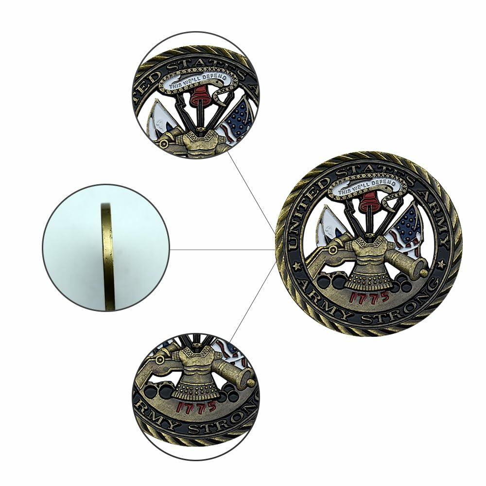 Army Air Force 1775 Bronze Challenge Coin Military Honor Collectible