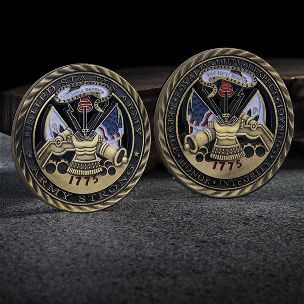 Army Air Force 1775 Bronze Challenge Coin Military Honor Collectible