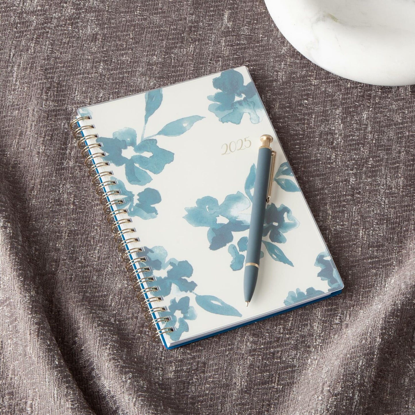 Blue Sky 2025 Weekly Monthly Planner 5x8 Wirebound Frosted Bakah Blue