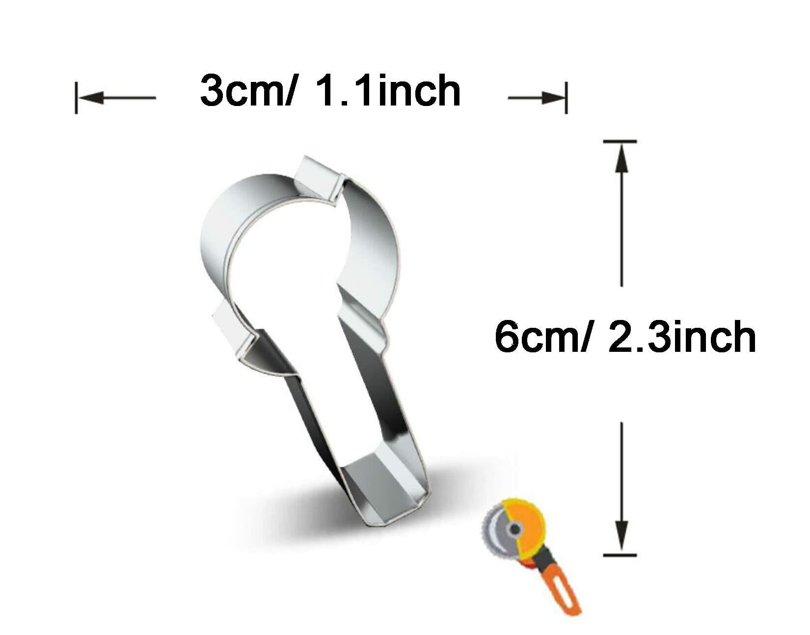 WJSYSHOP Angle Grinder Shape Cookie Cutter Stainless Steel Silver