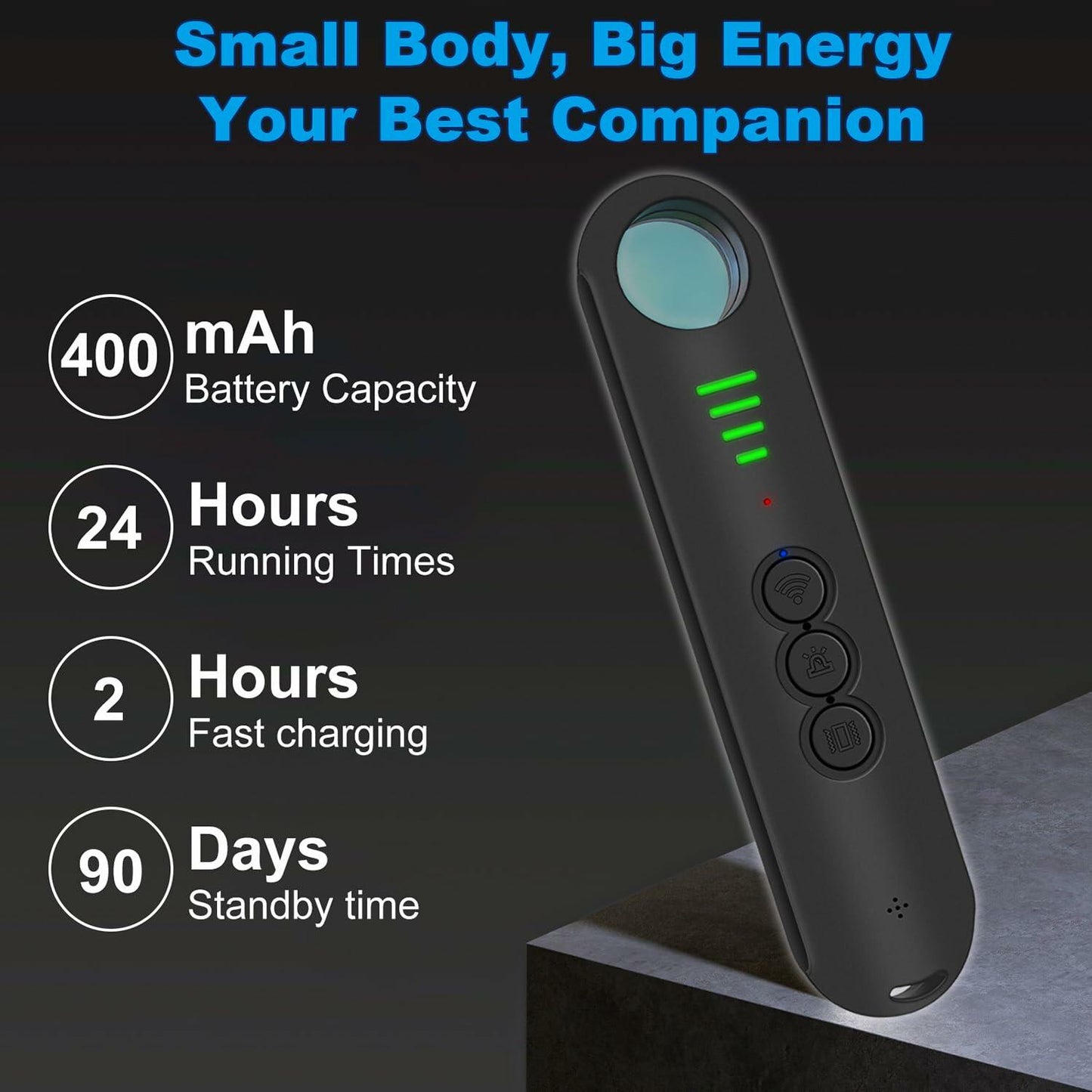 Amyway Portable Hidden Camera Detector Anti Spy GPS Bug Detector Travel