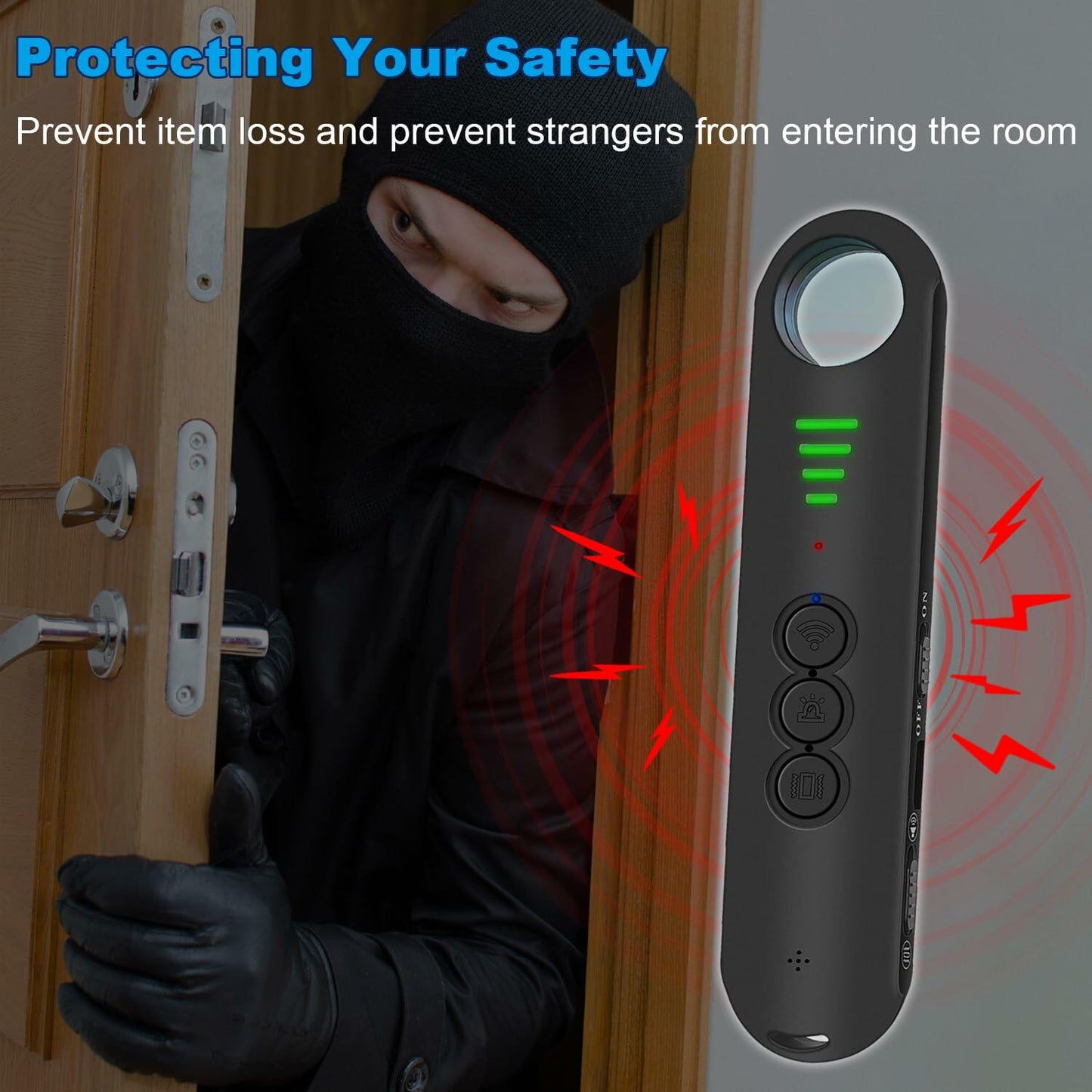 Amyway Portable Hidden Camera Detector Anti Spy GPS Bug Detector Travel