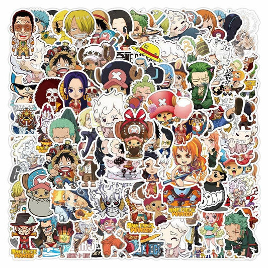 Cartoon Anime Stickers 100PC Waterproof Vinyl for Laptop Phone Skateboard