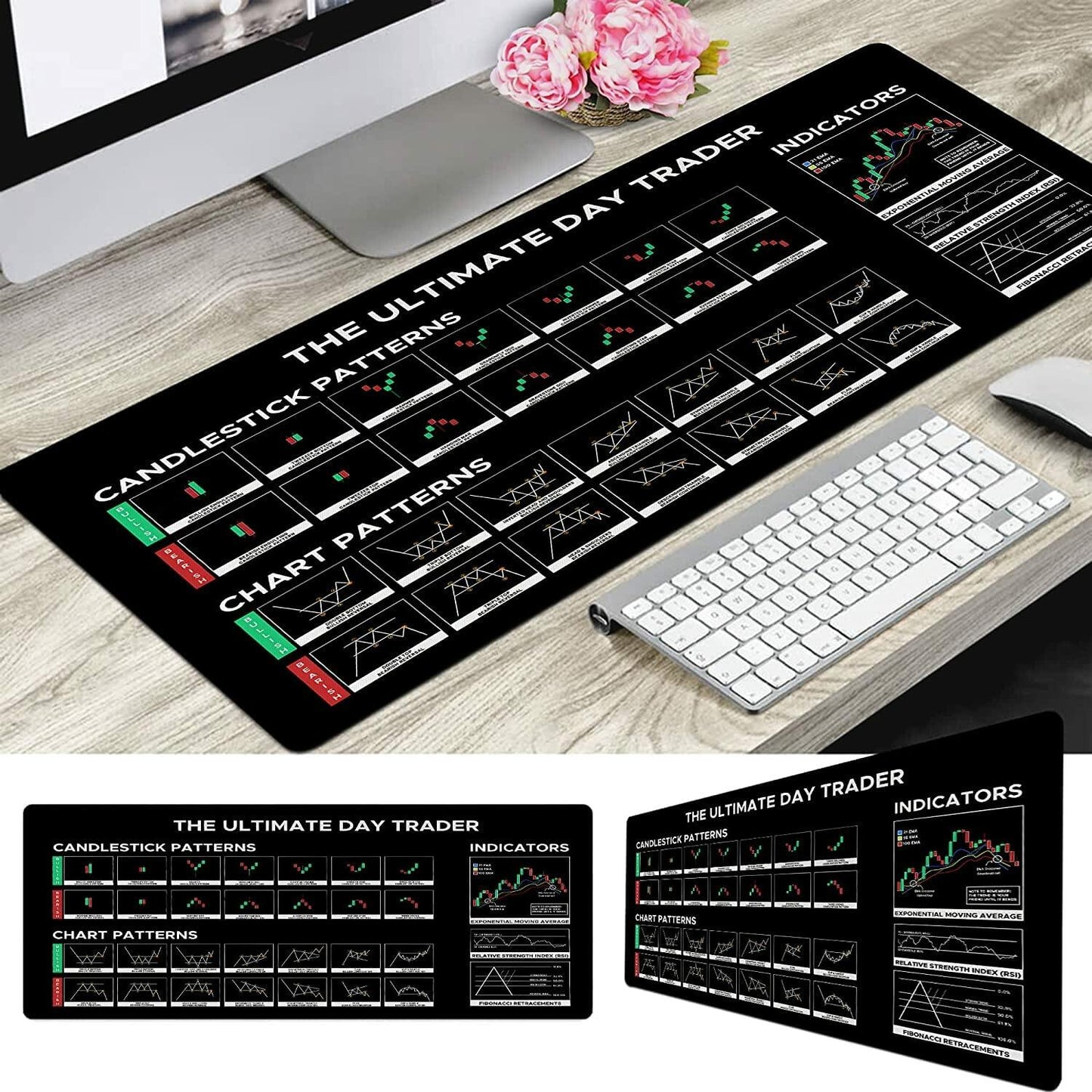 Designfullprint Stock Market Day Trader Crypto Investor Mouse Mat Large Cloth 2