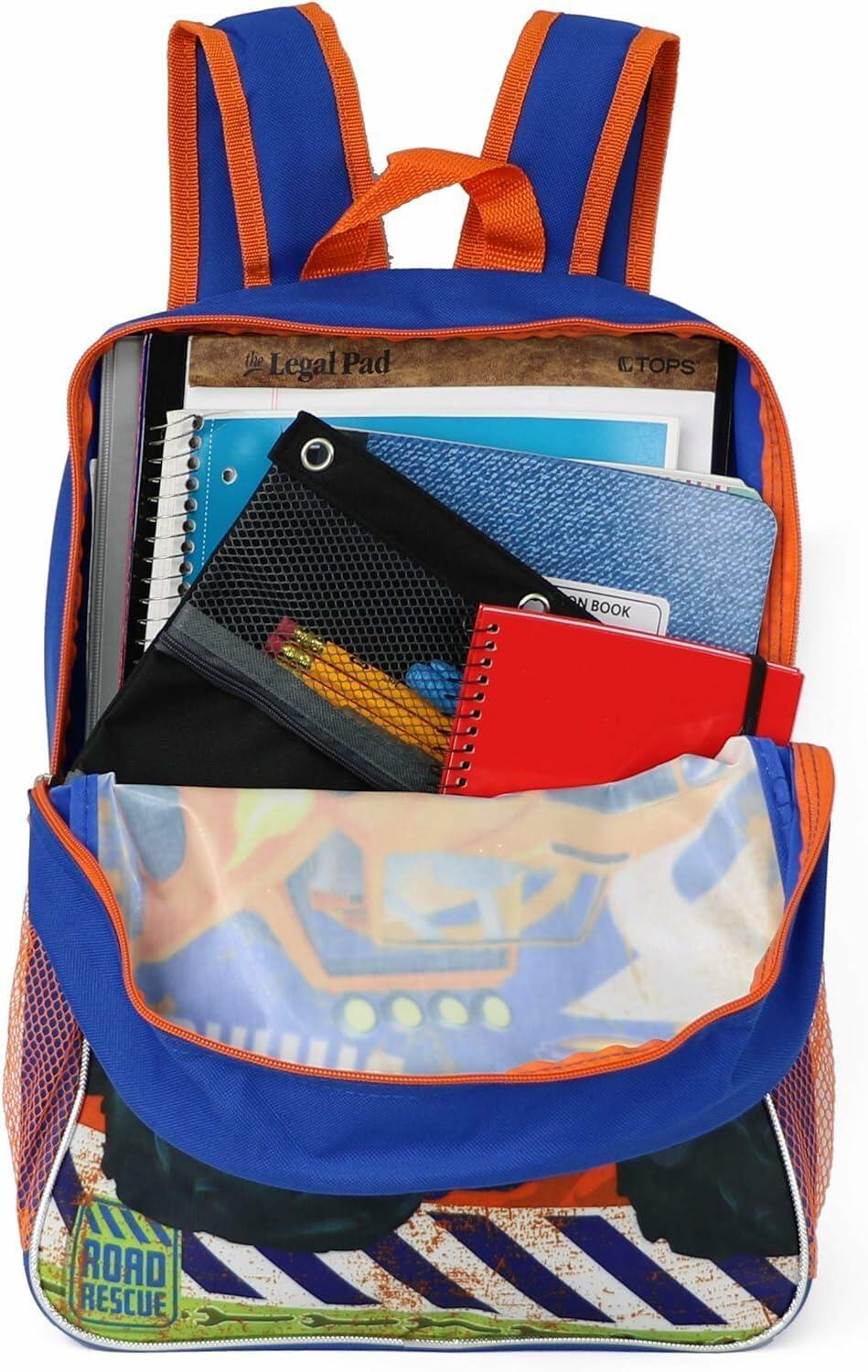 Ruz Blaze & the Monster Machines Kids 16" Backpack w/ Lunch Box Set