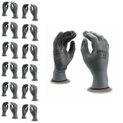 Cordova 6898CGXL Standard Gloves 13-Gauge Gray Polyester Palm Coating 12-Pack XL