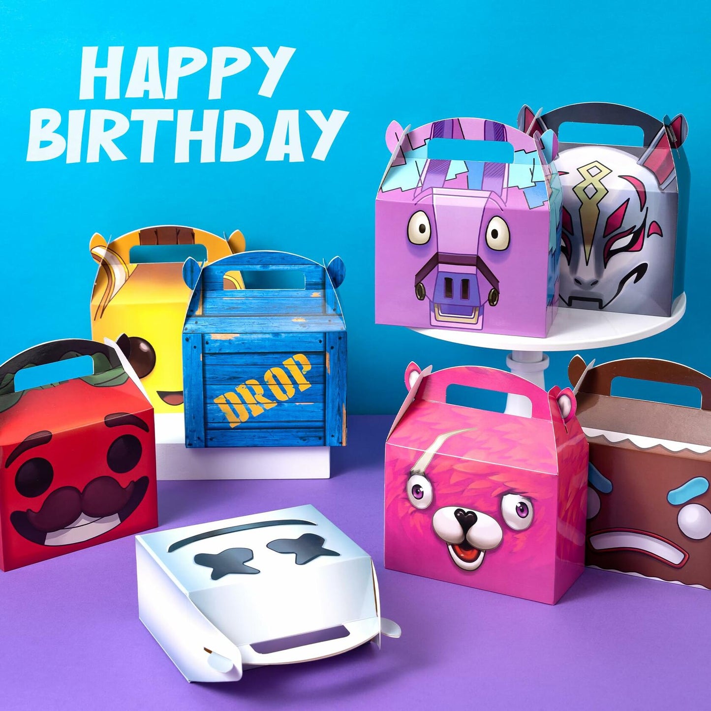 Ugoint Video Game Birthday Party Supplies 20Pcs Gift Boxes Multicolor