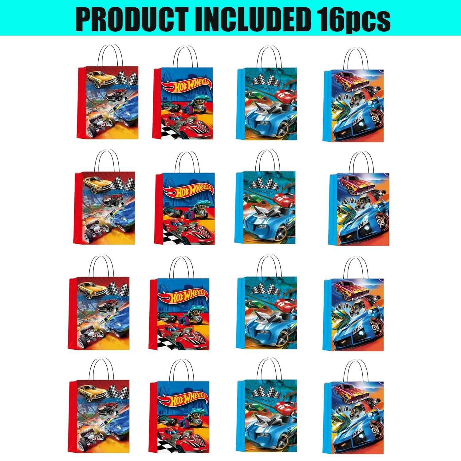 16PC Car Party Paper Candy Goody Gift Bags Vehicle Theme Paper Material