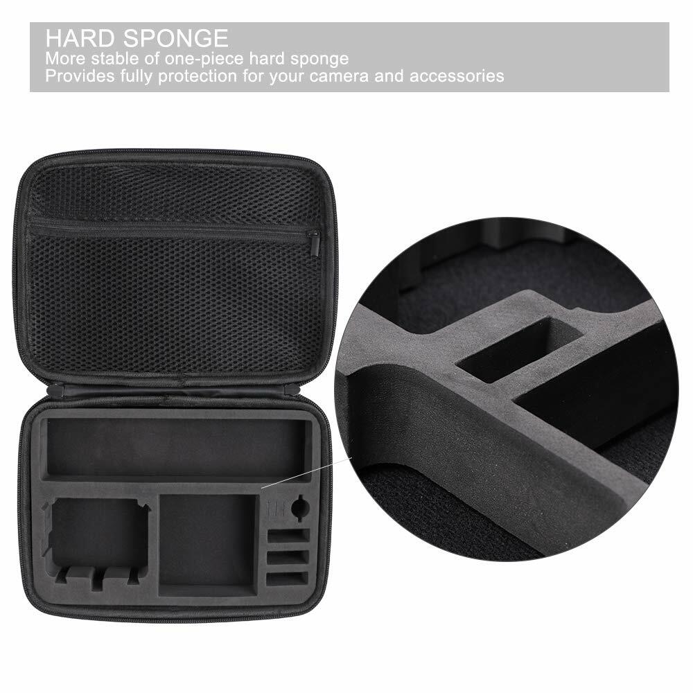 SUREWO Hard Case for GoPro Hero 13-5 DJI Osmo Action Medium Black