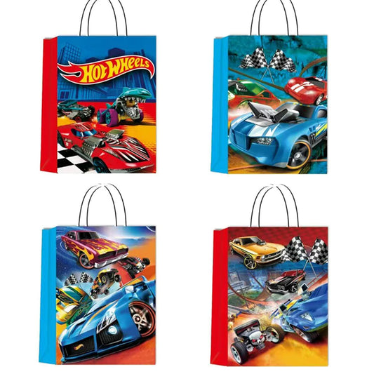 16PC Car Party Paper Candy Goody Gift Bags Vehicle Theme Paper Material